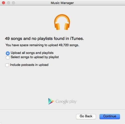 transférer itunes vers google play music 10