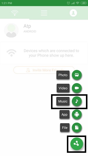 Transferir música de Android a Android con la aplicación de Liwi 3