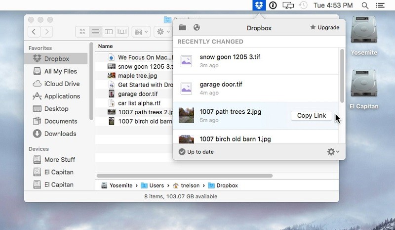 does dropbox for mac put a copy on your mac too