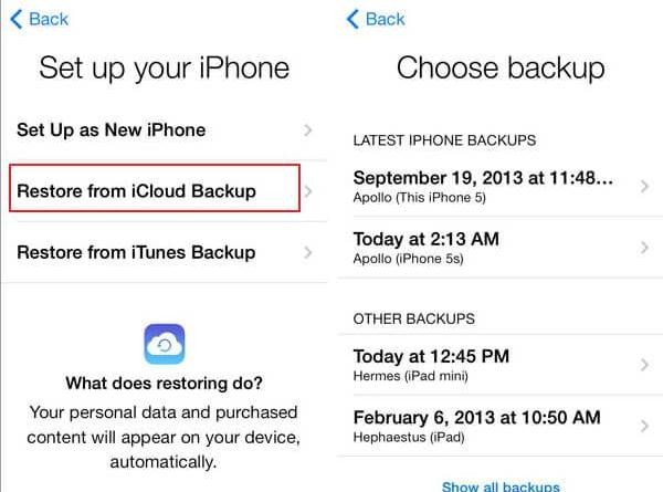 Restore Notes to new iPhone