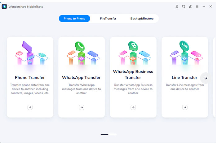 MobileTrans Interface