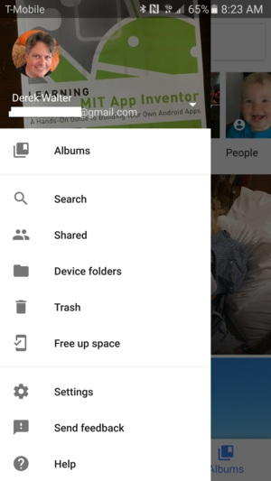 Google Photos side panel
