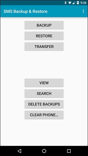 trasferire sms da Android ad Android-home page telefono