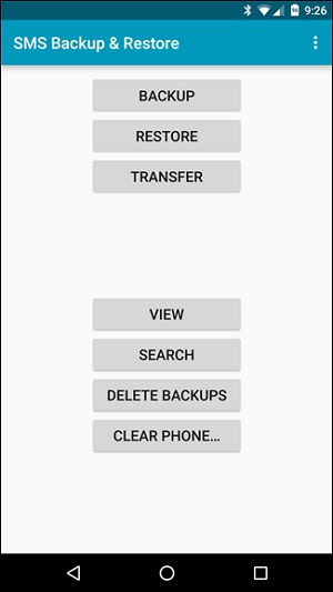 transfer sms from android to android-