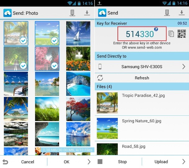 memindahkan pesan teks dengan sendanywhere 02