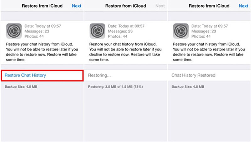 whatsapp daten mithilfe von whatsapp backup icloud übertragen