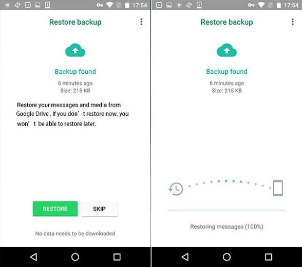 transfert whatsapp au nouveau téléphone