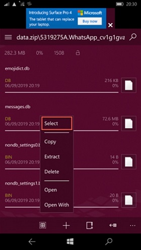 transfer whatsapp windows to android 10