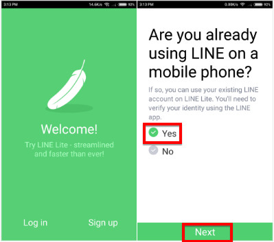 استخدام تطبيقي line على أجهزة متعددة 1