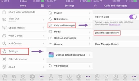 sauvegarde de la viber 3