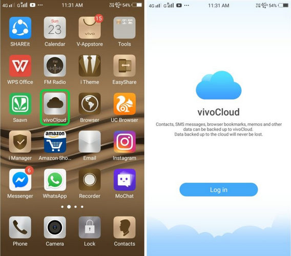 Application VivoCloud