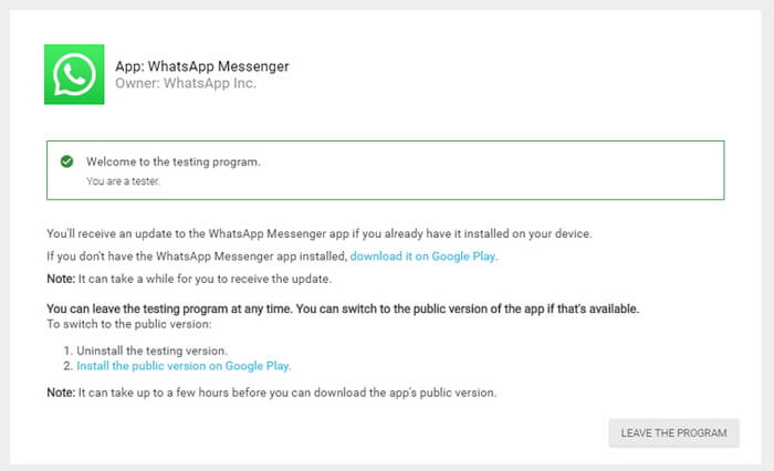 backup WhatsApp bloccato 14