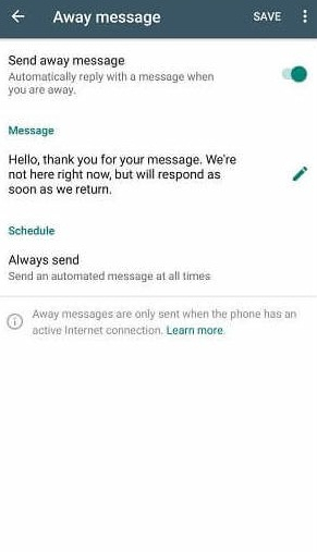 risposta automatica di whatsapp business 5