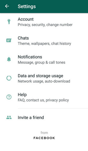 4- حذف الدردشة أم مسح محتواها في WhatsApp