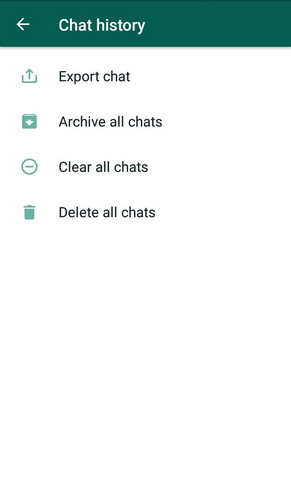 whatsapp clear chat vs delete chat 9