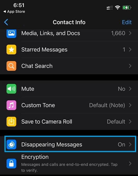 whatsapp disappearing messages 6