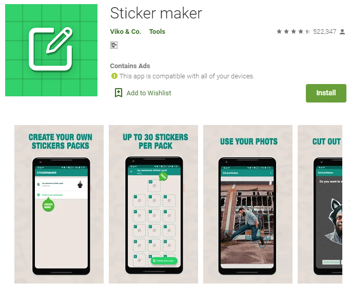 Sticker maker for WhatsApp