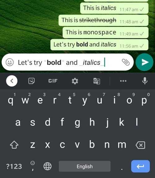 whatsapp text tricks 6