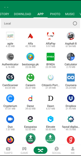 Transferir arquivos do Android para o iPhone por Xender