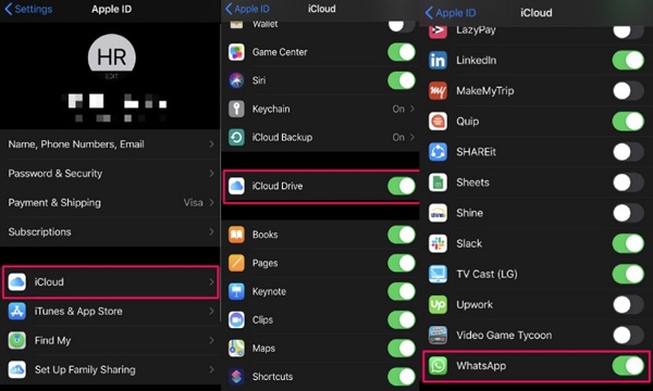  respaldar WhatsApp en iOS 15 con iCloud