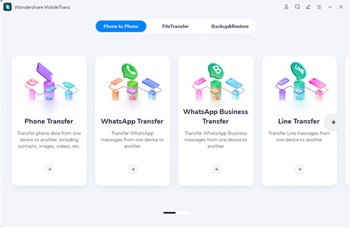 utiliza MobileTrans para respaldar WhatsApp en iOS 15