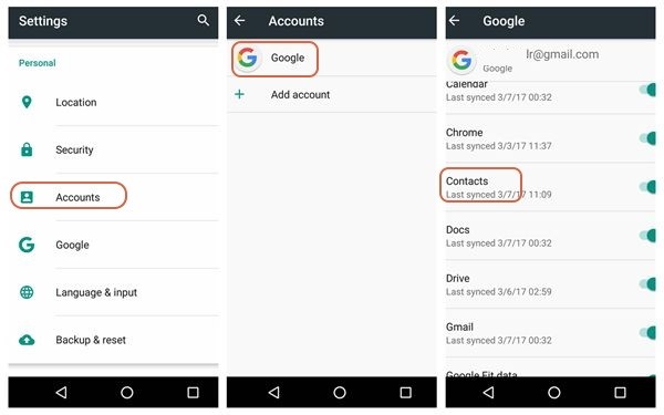  transfer contacts to iphone 13 with google account