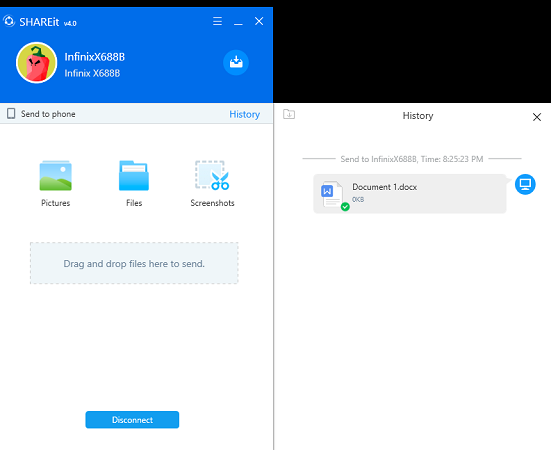 transferencia de archivos de pc a android por wifi con sharit