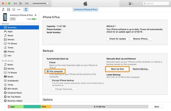  restaurar un respaldo de iTunes al iPhone 13