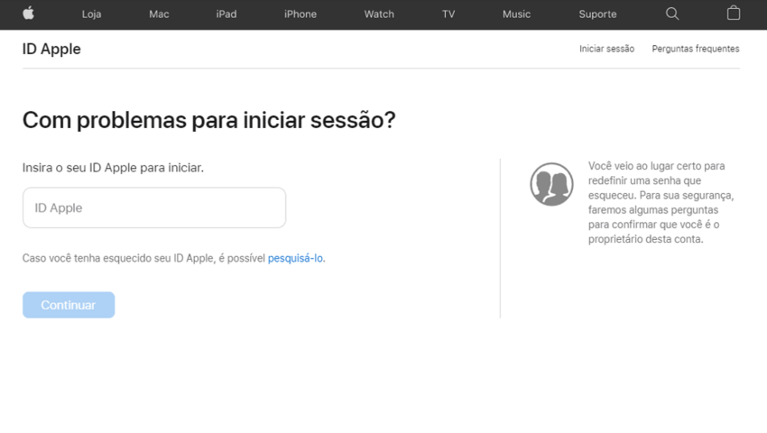 Alterar a senha do ID Apple - Suporte da Apple (BR)