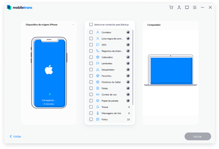 Efetuar backup de um celular para o computador 01