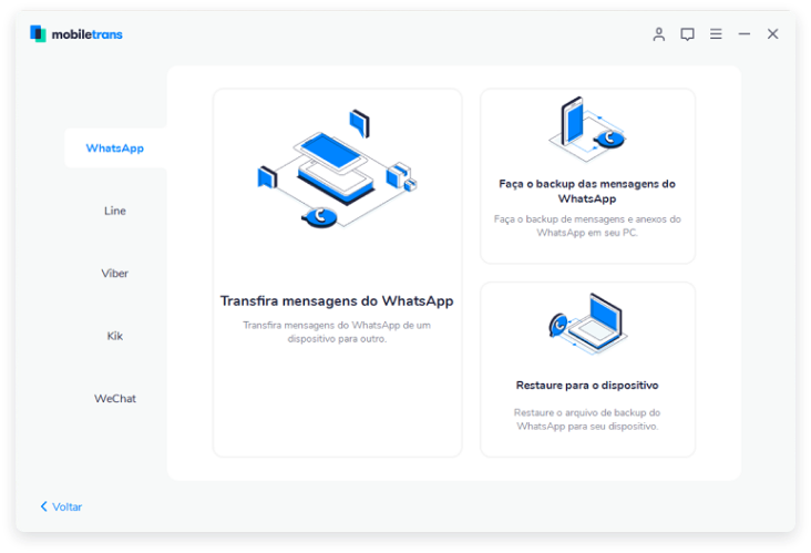 Wondershare MobileTrans - Como recuperar mensagens antigas do whatsapp