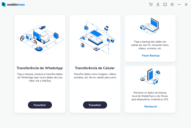 início da transferência de whatsapp 