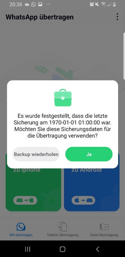 whatsapp chats übertragen