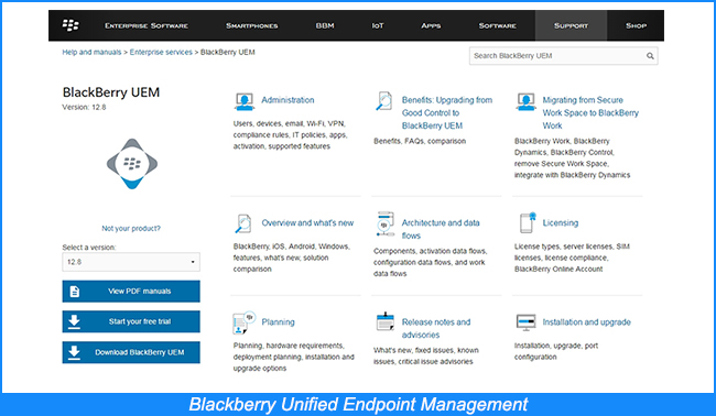 Blackberry Unified Endpoint Management)