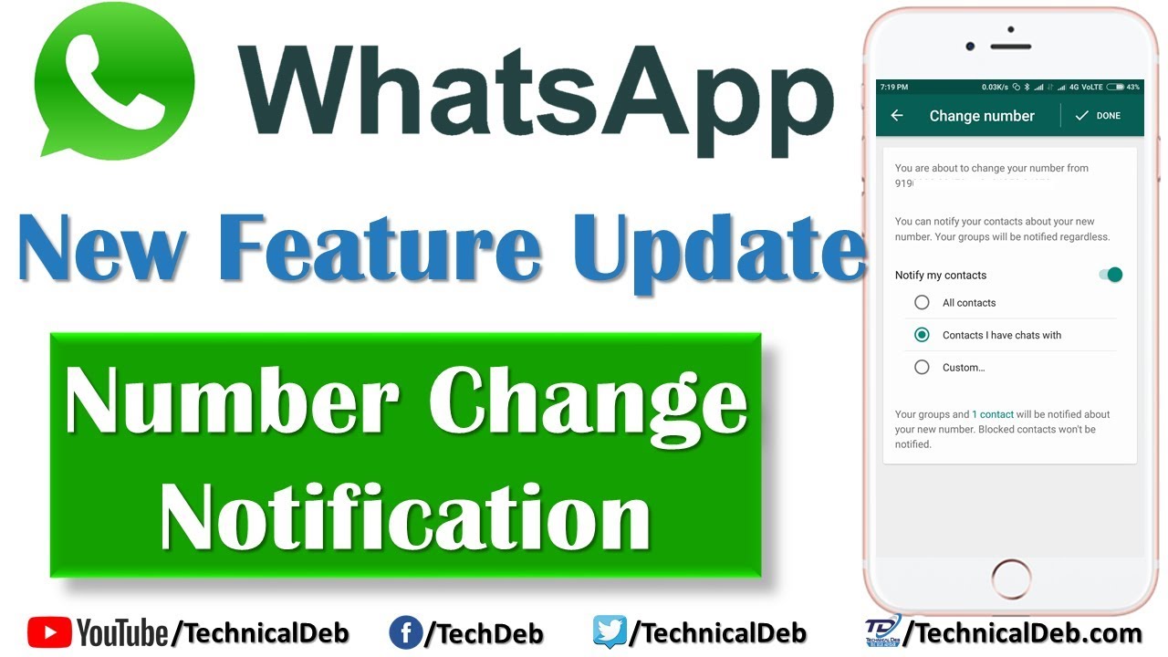 Alt: Change WhatsApp Number Without Notifying Contacts