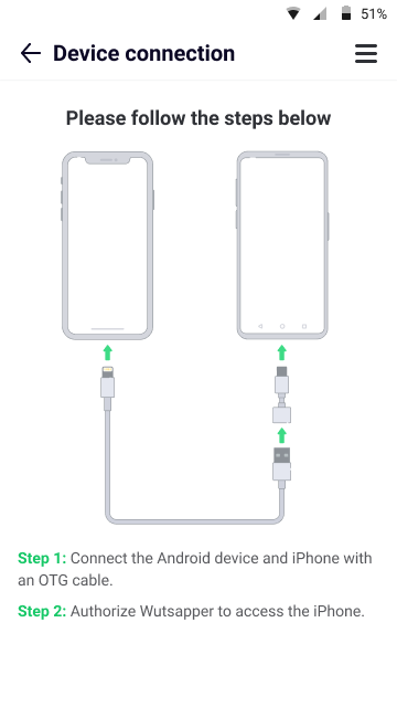 connect iphone and android