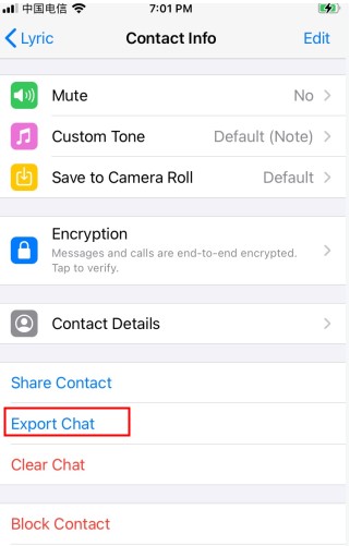 export whatsapp chat