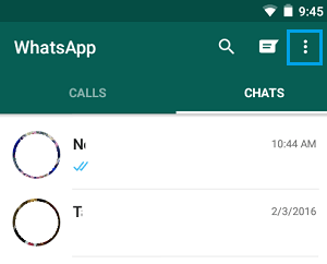 Alt: WhatsApp Startseite