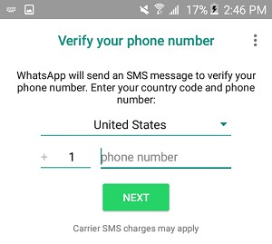 MobileTrans - WhatsApp menambahkan nomor ponsel