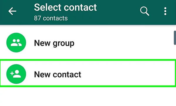 whatsapp android contacts