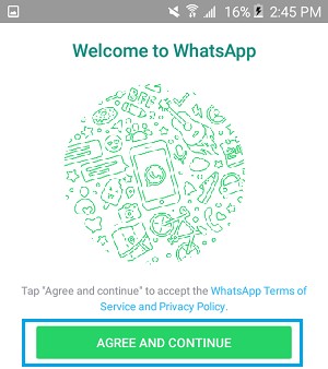  Concordância com os termos do WhatsApp - MobileTrans 