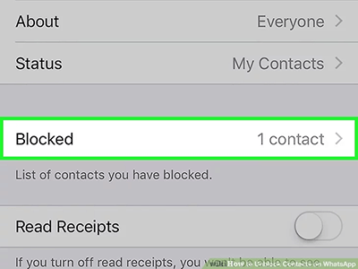 view blocked contact