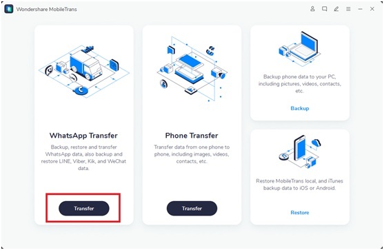 choose whatsapp transfer