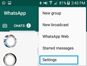 Etapas para fazer backup do WhatsApp
