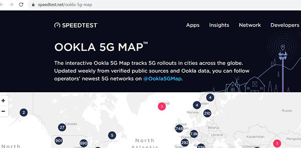 Ookla-mapa