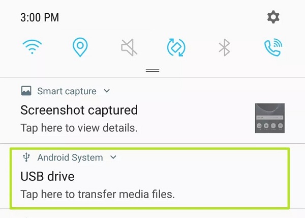 transfer photos from android to flash drive