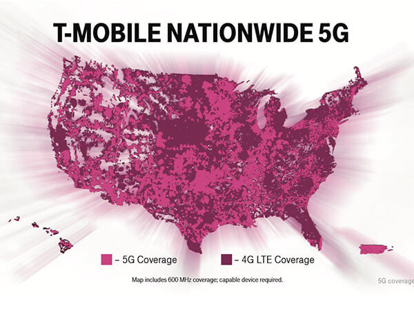 mapa 5G t-mobile 