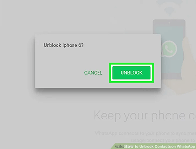 unblock contact on web WhatsApp