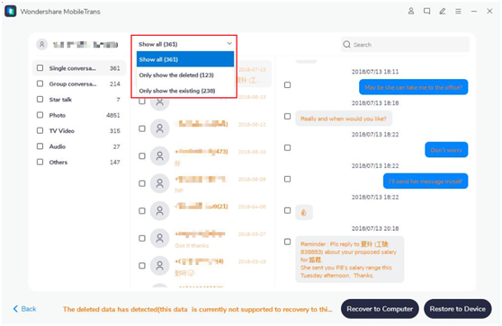 visualize o arquivo de backup