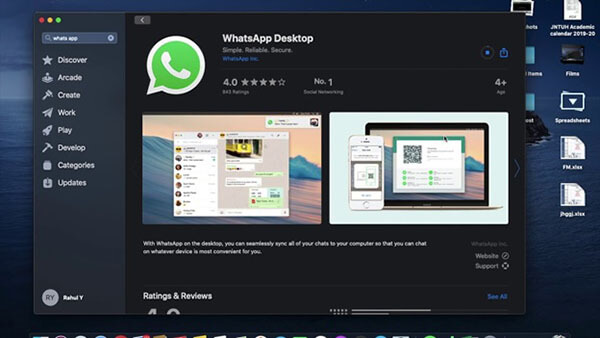 WhatsApp auf dem Mac ansehen